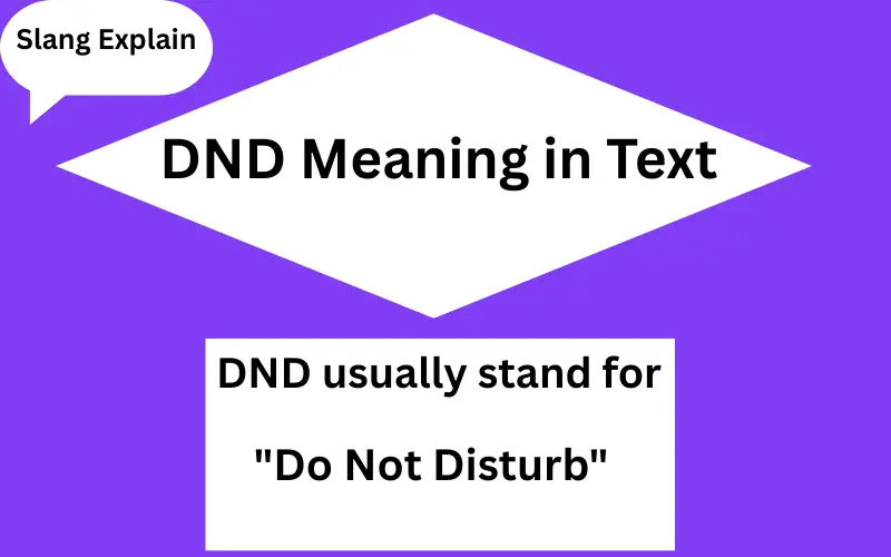 DND Meaning in Text