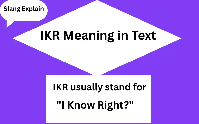 IKR Meaning in Text