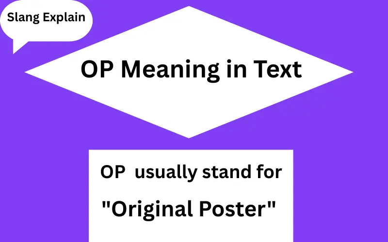 OP Meaning in Text