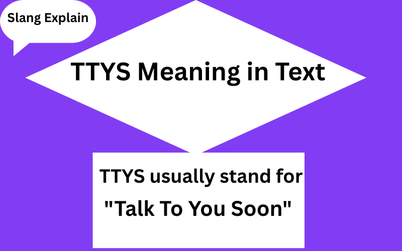 TTYS Meaning in Text