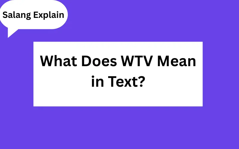 WTV Meaning in Text