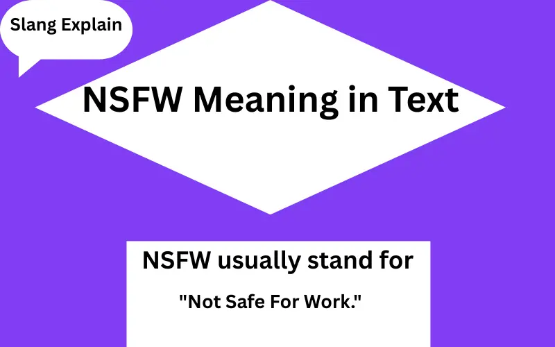 NSFW Meaning in Text