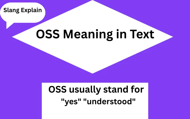 OSS Meaning in Text