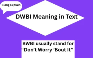 DWBI Meaning in Text