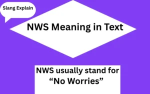 NWS Meaning in Text