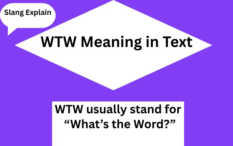WTW Meaning in Text