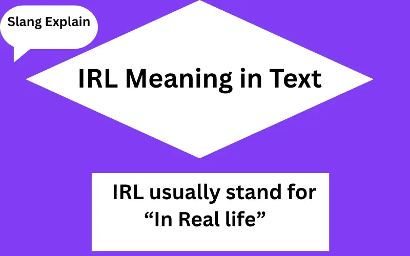 IRL Meaning in Text